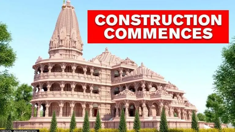 Ram Mandir trust begins Ayodhya temple construction, a week after PM Modi lays foundation Ram Mandir