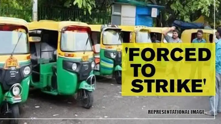 Transport strike in Delhi to protest the new Motor Vehicle's Act Transport