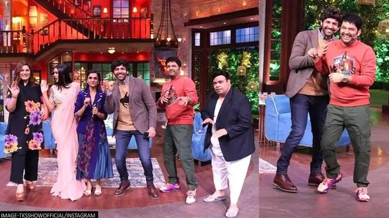 Kapil Sharma & Dhamaka cast make the best of a technical snag on TKSS; Watch their BTS fun The Kapil Sharma Show