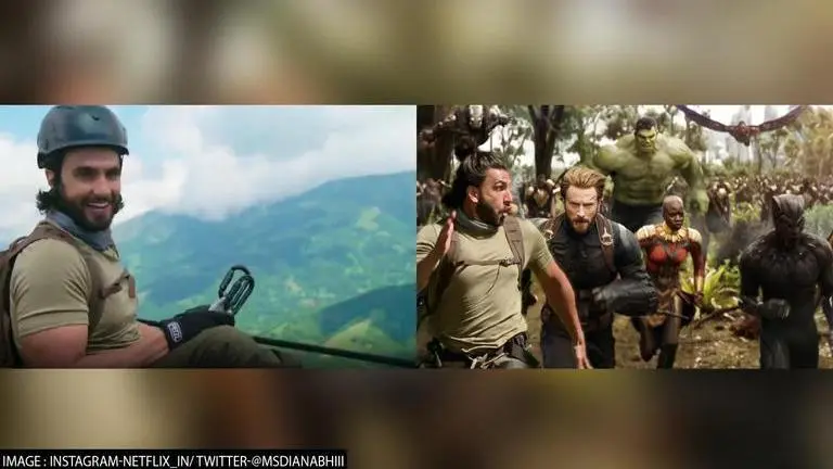 'Ranveer Vs Wild With Bear Grylls': Actor shares hilarious memes featuring Avengers, ZNMD Ranveer vs Wild with bear grylls