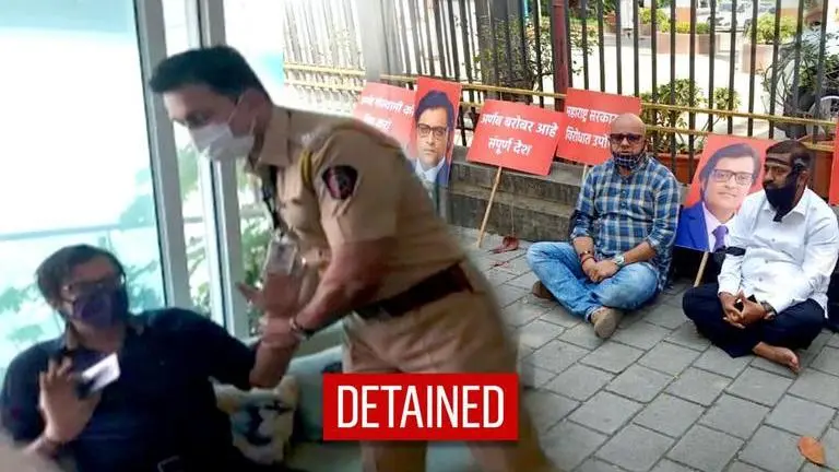 On hunger strike for Arnab, BJP MLA Ram Kadam detained by Mumbai police at Mantralaya Ram Kadam
