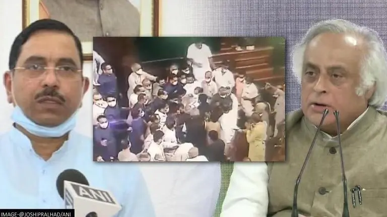 Centre releases footage of RS ruckus which led to suspension of 12 Opposition MPs Pralhad Joshi