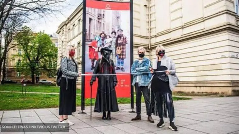 Lithuanian artists organize a 'Mask Fashion Week' amid the Coronavirus pandemic lithuania