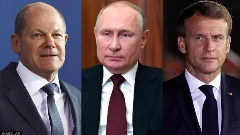 Putin talks to Macron & Scholz, says Russia is willing to restart talks with Ukraine again Putin