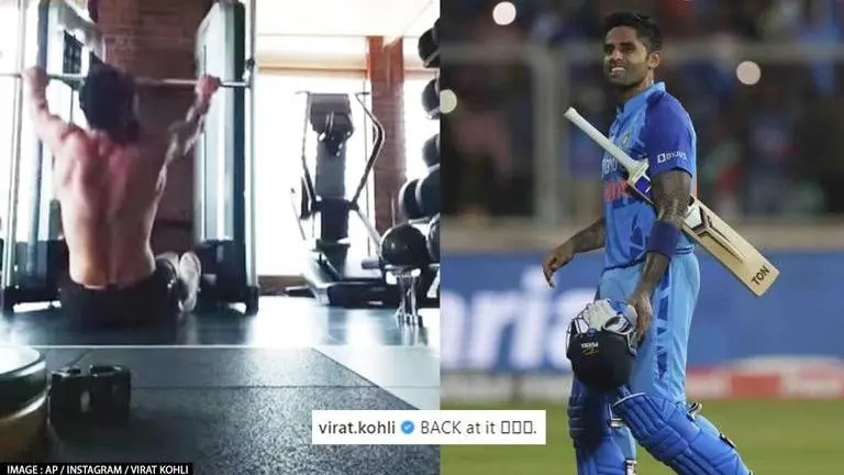 Virat Kohli flaunts chiseled body in new workout post, impressed Suryakumar drops comment Virat Kohli
