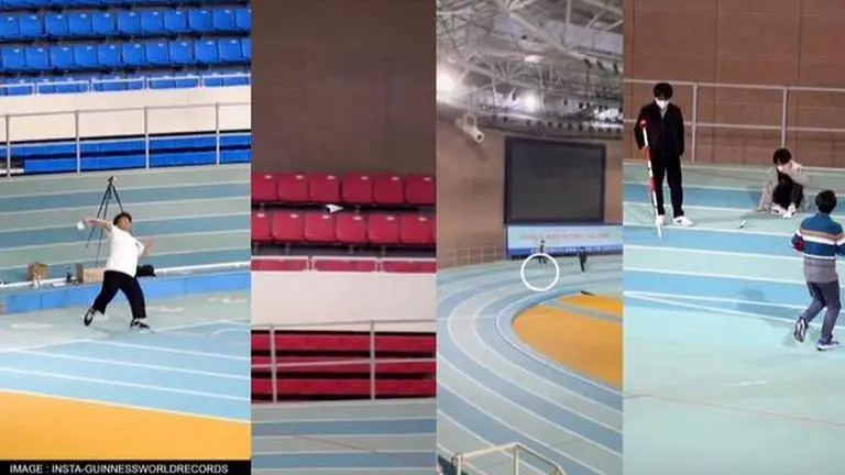 South Korean man sets Guinness record for farthest 80-metre paper plane flight; Watch Guinness world record