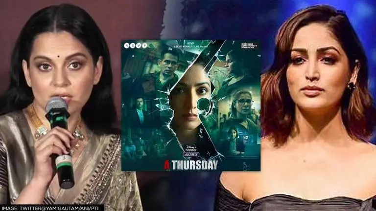Yami Gautam receives overwhelming response from Kangana Ranaut for 'A Thursday' Yami Gautam, A Thursday, A Thursday sucess, Kangana Ranaut, Kangana Ranaut praises A Thursday