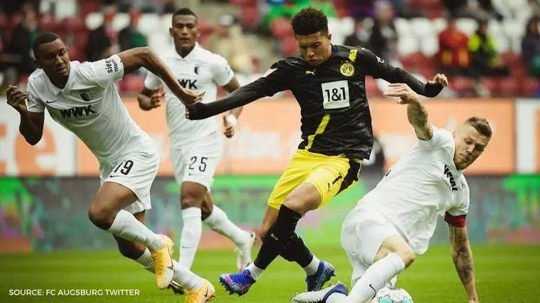 Augsburg troll Dortmund, Jadon Sancho with subtle Man United jibe after Bundesliga win Augsburg