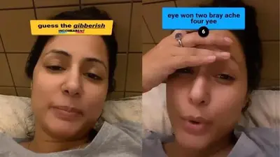 Hina Khan loses calm as she takes up the 'Guess The Gibberish' challenge; watch hina khan