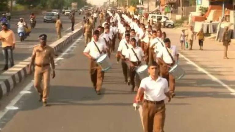 RSS holds massive rallies across 45 places in TN; Big show of strength in DMK-led state Tamil Nadu