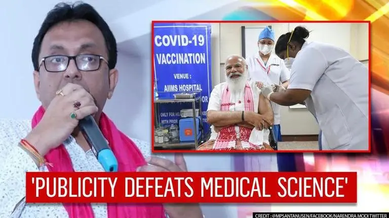 TMC MP politicises PM Modi's vaccination; says 'Publicity defeats Medical science' TMC