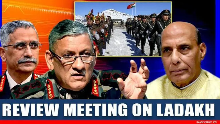 LAC Standoff: Defence Minister conducts review with all 3 Chiefs of Armed Forces & CDS Ladakh Standoff