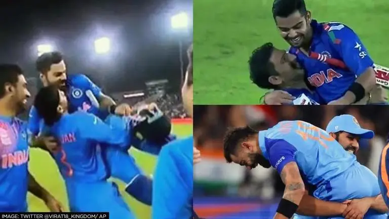Fans hail 'zabardast bonding' as old clip of Kohli lifted by Yuvraj & Harbhajan goes viral T20 World Cup, Virat Kohli