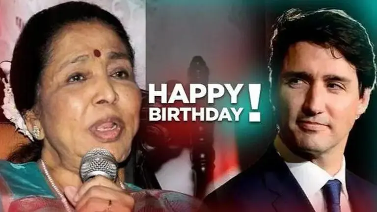 Asha Bhosle gets big b'day wishes from Canada PM Justin Trudeau Asha Bhosle