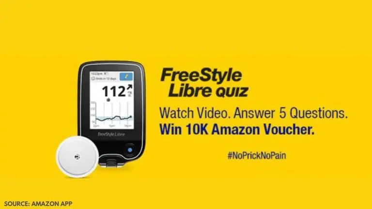 Amazon Freestyle Libre Quiz answers January 28: Answer and win Rs. 10,000 Amazon Freestyle Libre quiz