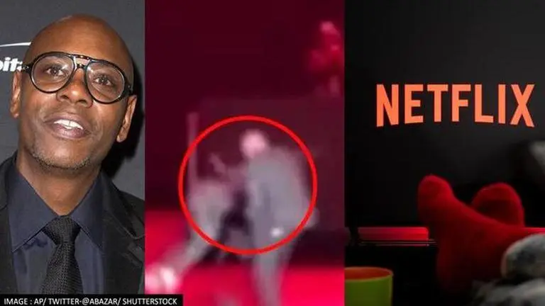 Netflix issues statement post attack against Dave Chappelle in LA; says 'we deeply care' Dave Chappelle, Dave Chappelle on stage violence, Netflix issues statemenr in Dave Chappelle violence