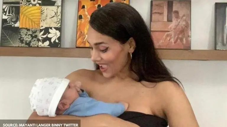 Mayanti Langer wins netizens' hearts after posting new, special picture with baby boy IPL 2020