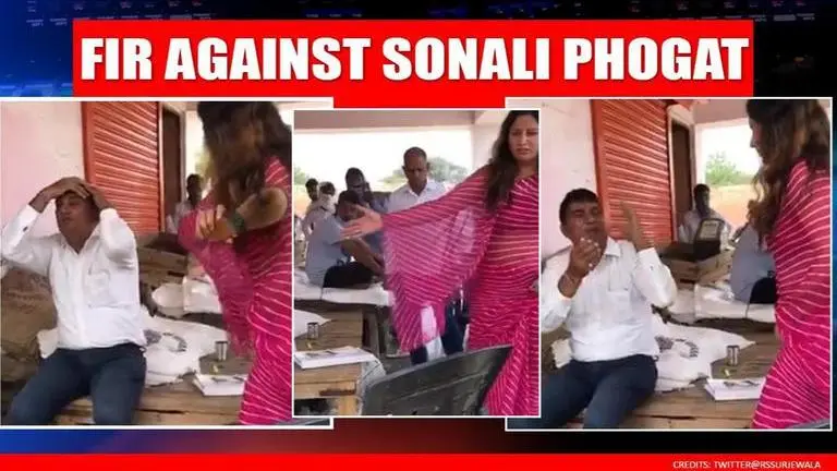 BJP's Sonali Phogat, govt official trade FIRs over slapping, man-handling allegations TikTok