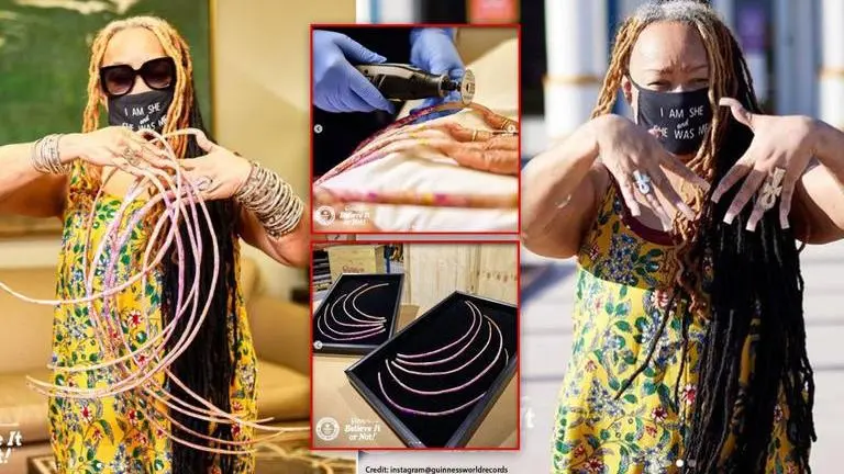 Woman with world's longest nails finally cuts them after over 28 years: Watch longest nails