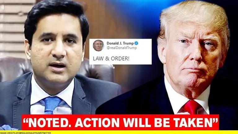 Trump tweets 'Law & Order'; Pakistan's Islamabad DC replies 'Noted. Action will be taken' Donald Trump