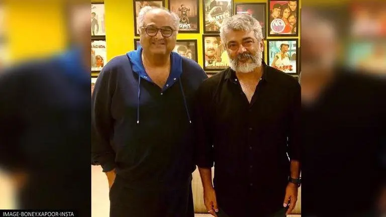 Boney Kapoor's latest post with Ajith Kumar has fans excited for 'Valimai'; Know why Boney Kapoor