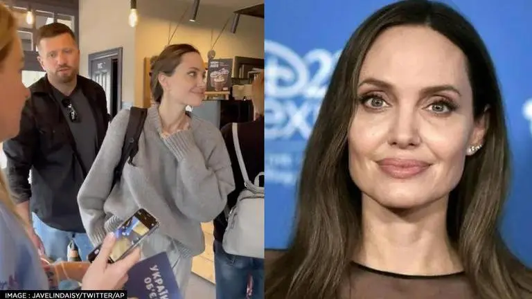 Angelina Jolie spotted in Ukraine's Lviv as Russia's military offensive continues angelina jolie