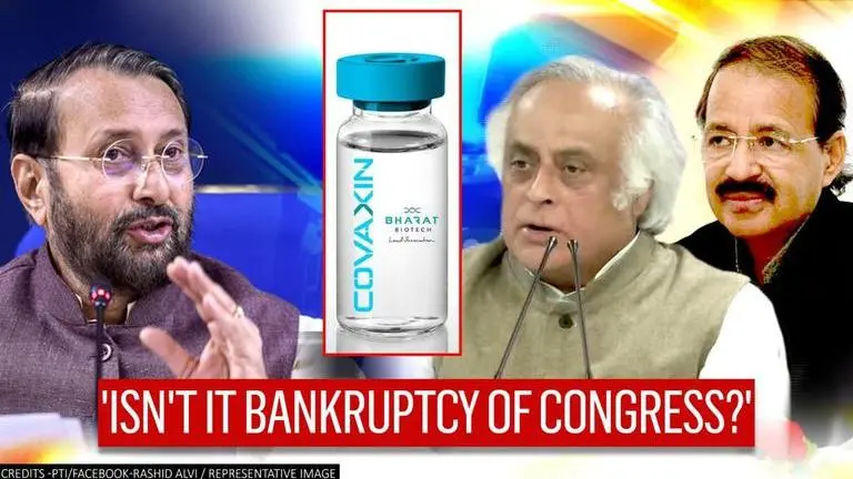 Javadekar claps back at Jairam's remark on Covaxin: 'Congress now doubting vaccines too' Prakash Javadekar