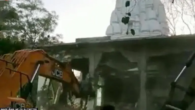Indore temple tragedy: Civic authorities removes temple's encroachments on 10,000 square feet, idols shifted Indore, temple tragedy