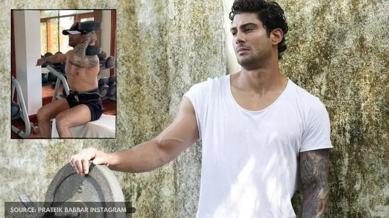 Prateik Babbar boasts about being '34 years stronger' in a post-birthday workout video Prateik Babbar
