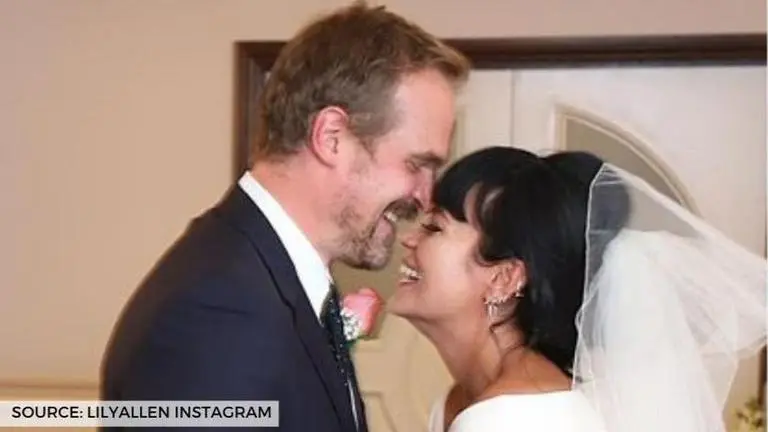 David Harbour and Lily Allen tie the knot in Las Vegas; see photos David Harbour