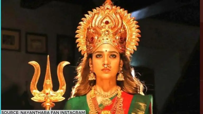 Nayanthara looks regal as stills from her film 'Mookuthi Amman' go viral; See pics Nayanthara