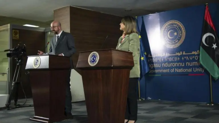 EU Council President Charles Michel urges foreign fighters to leave Libya