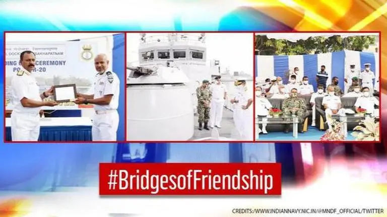 Indian Navy hands over CGS Huravee to Maldives National Defence Force after refit Indian Navy hands over CGS Huravee to Maldives National Defence Force after refit