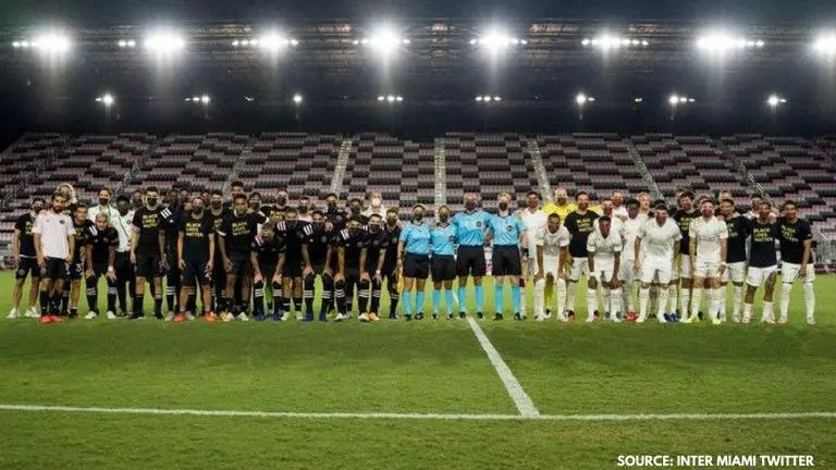 Inter Miami, Atlanta United stand together to support MLS' Black Lives Matter protest Inter Miami