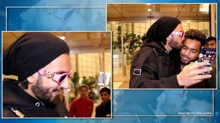 Ranveer Singh turns paparazzi favourite, grabs eyeballs with his pink shades in video Ranveer Singh