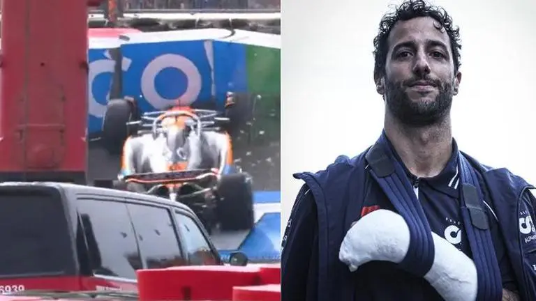 Daniel Ricciardo to miss Dutch GP after fracturing his hand in car crash during practice