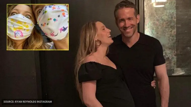 Ryan Reynolds & Blake Lively proudly flaunt custom-made masks made by their daughters ryan reynolds