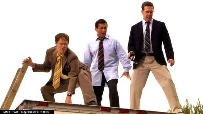 'The Office': Jenna Fischer reveals Ed Helms had a stunt double for iconic parkour scene The Office