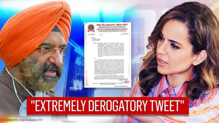 SAD's Sirsa files police complaint against Kangana Ranaut: 'Derogatory words hurt people' Sirsa slams Kangana Ranaut for tweet mentioning 'Khalistani terrorists', files complaint
