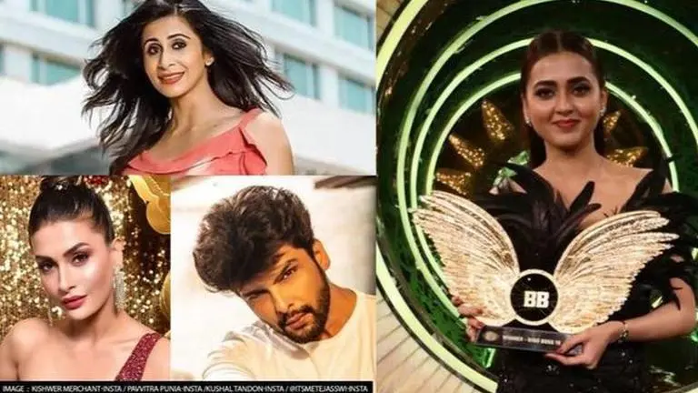 Tejasswi Prakash wins Bigg Boss 15: Pavitra Punia, Kushal Tandon, others congratulate her Tejasswi Prakash, Tejasswi Prakash Bigg Boss 15 winner, Bigg Boss 15 winner, Karan Kundrra, Pratik Sehejpal
