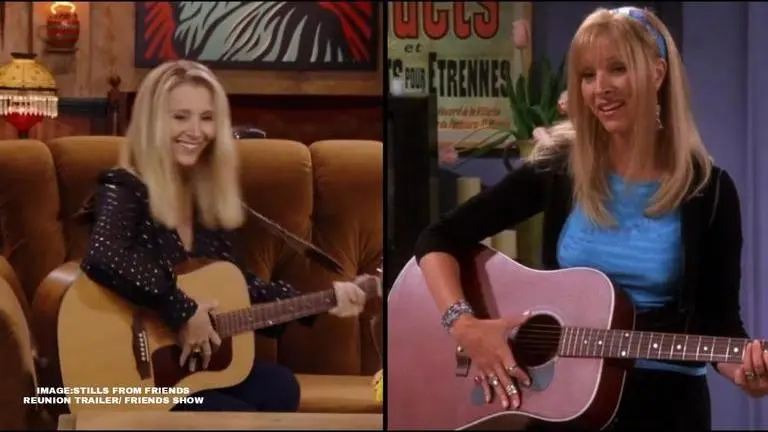 Lisa Kudrow as Phoebe Buffay throughout FRIENDS' 10 seasons vs now Lisa Kudrow