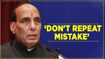 Rajnath Singh: Pak at risk of getting dismantled for rights breach Rajnath