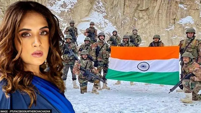 Richa Chadha forced to apologise after outrage over her tweet mocking India's martyrs Richa Chadha