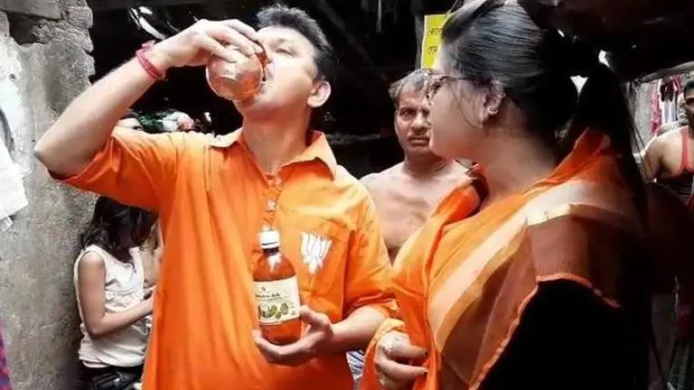 WB BJP worker arrested for forcibly making cop drink Gaumutra as a Coronavirus vaccine BJP