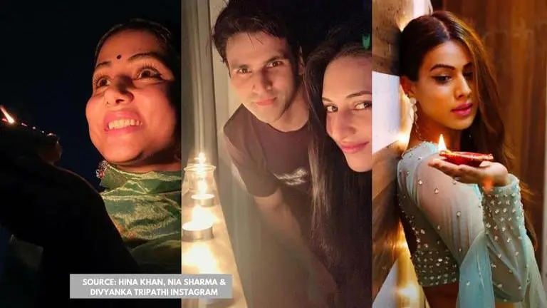 Hina Khan, Himanshi Khurrana, Nia sharma & other TV celebs light diyas on PM Modi's call Hina Khan
