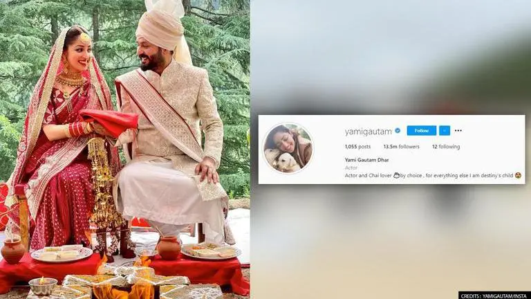 Yami Gautam adopts husband Aditya Dhar's surname on social media post marriage; Check out Yami Gautam, Aditya Dhar, Yami Gautam changes her name, Yami Gautam Dhar