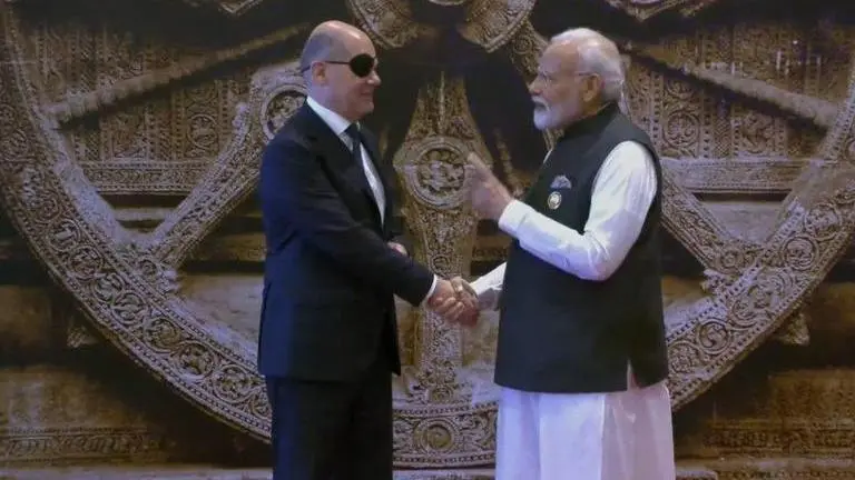 G20 Summit German Chancellor Olaf Scholz and Prime Minister Narendra Modi.