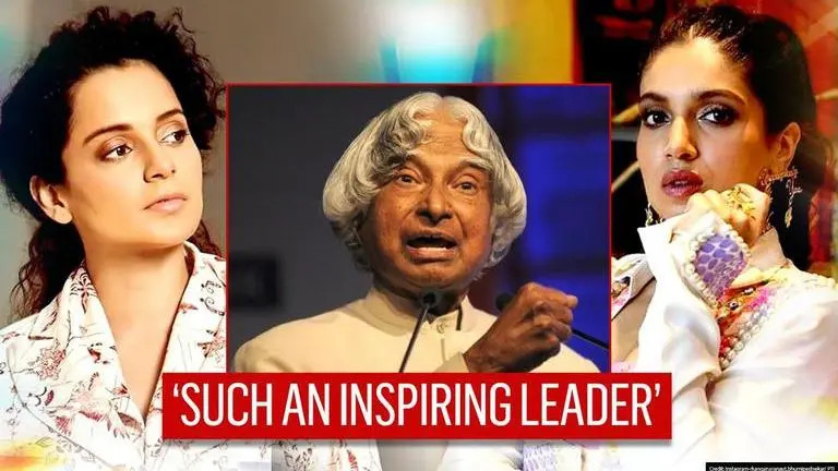 Kangana Ranaut, Bhumi Pednekar pay tribute to APJ Abdul Kalam on his birth anniversary Kangana Ranaut, Bhumi Pednekar remembers APJ Abdul Kalam on his birth anniversary
