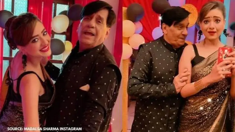 Anupamaa's Kavya Madalsa Sharma dances with 'bapuji' Arvind Vaidya in between shots; WATCH Anupamaa