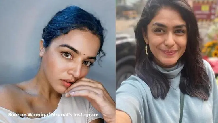 Wamiqa Gabbi replaces Mrunal Thakur in Netflix's prequel project of 'Baahubali' Source: Wamiqa Gabbi/ Mrunal Thakur's Instagram